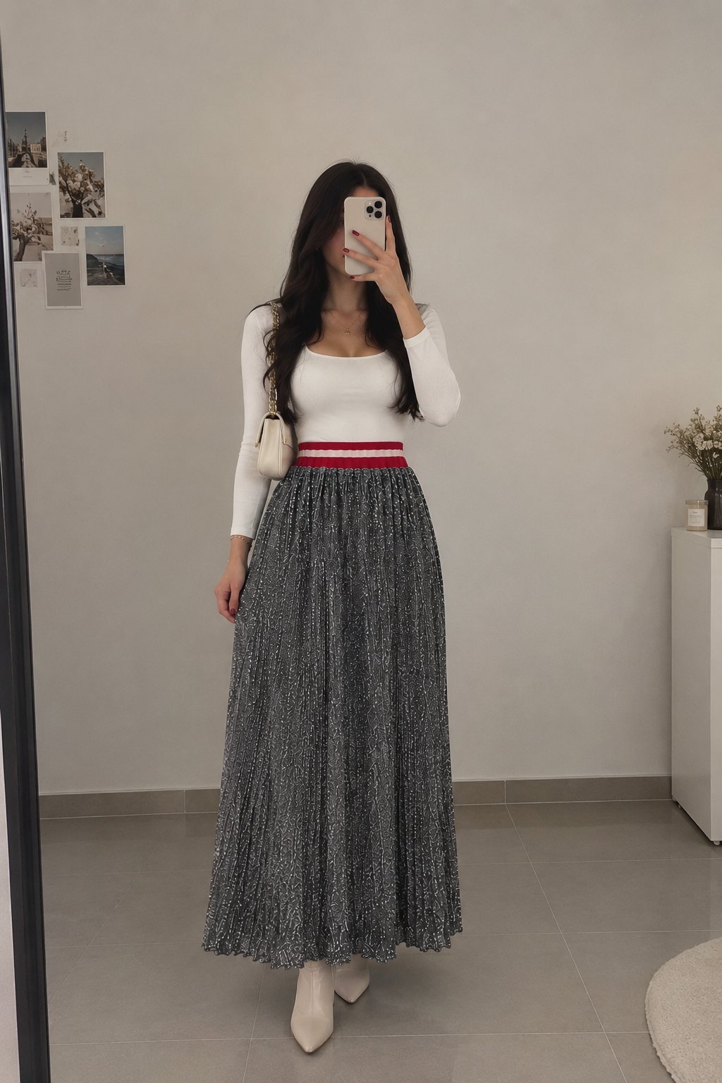 Jupe gris chic