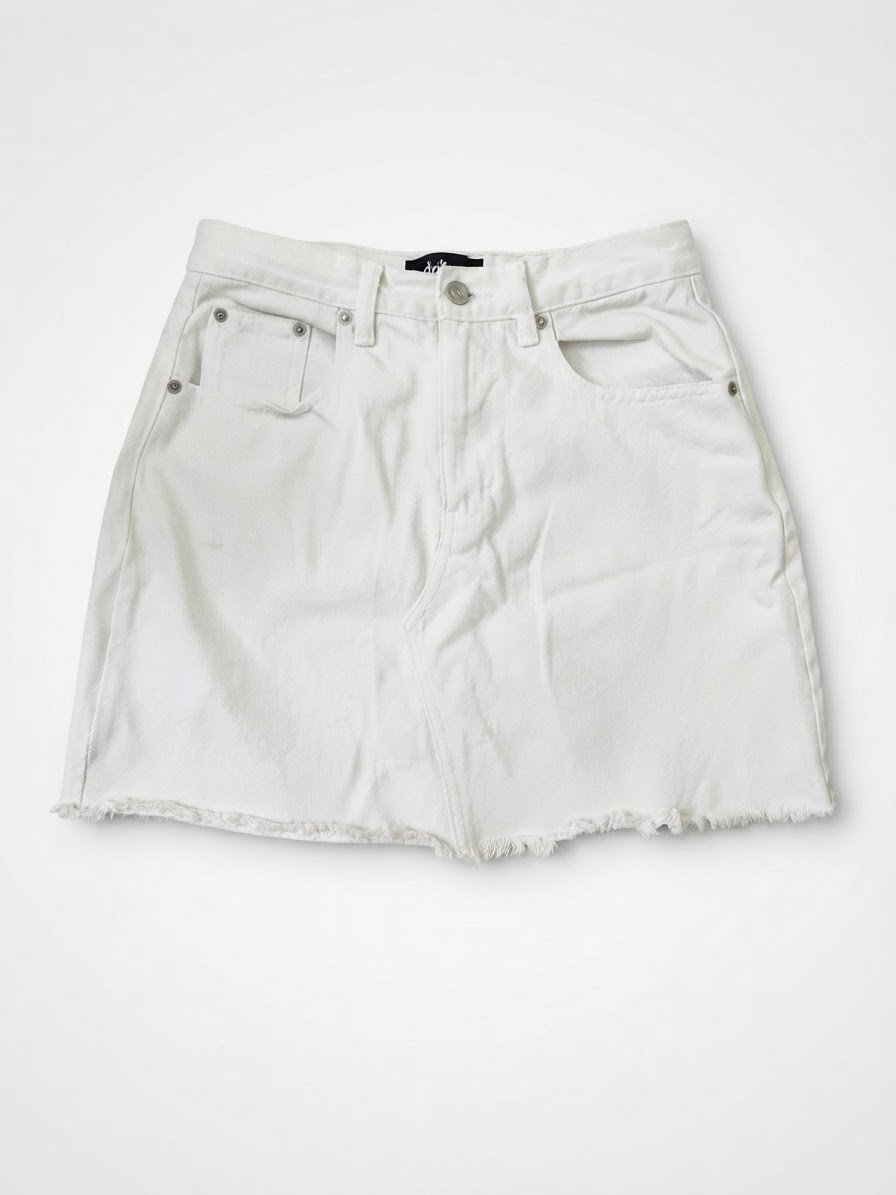 Jupe en jean blanc