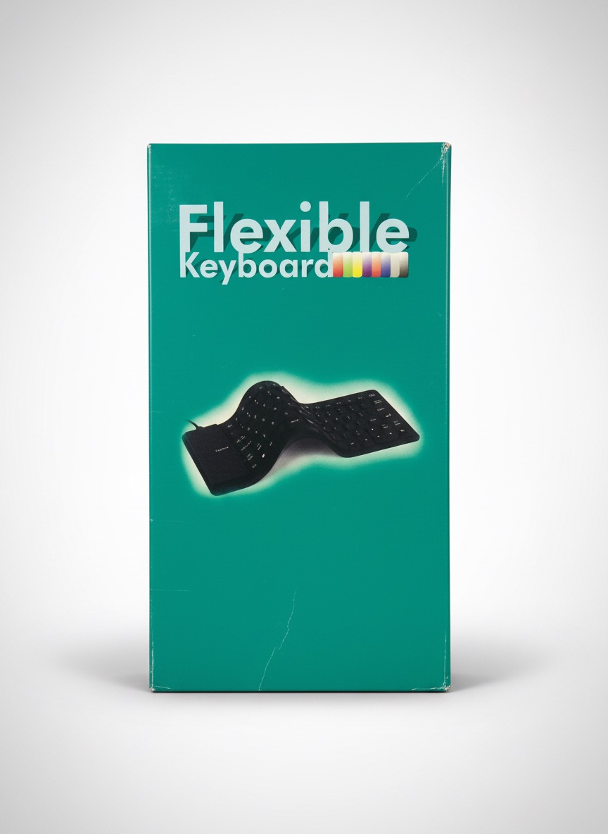 Clavier flexible cacheté