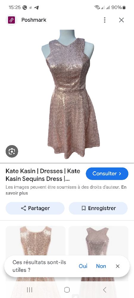 Kate kassin sequin rose gold robe 