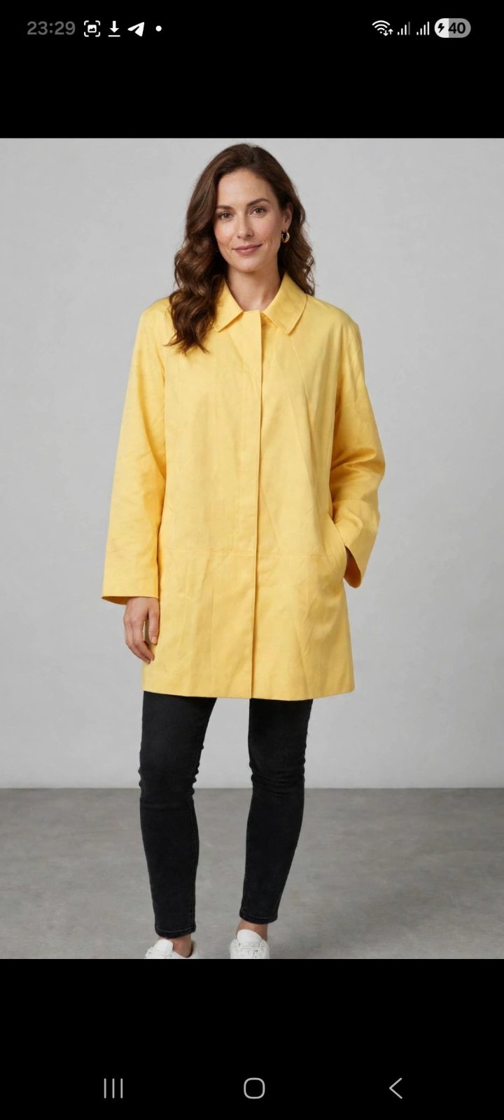 Trench butter yellow