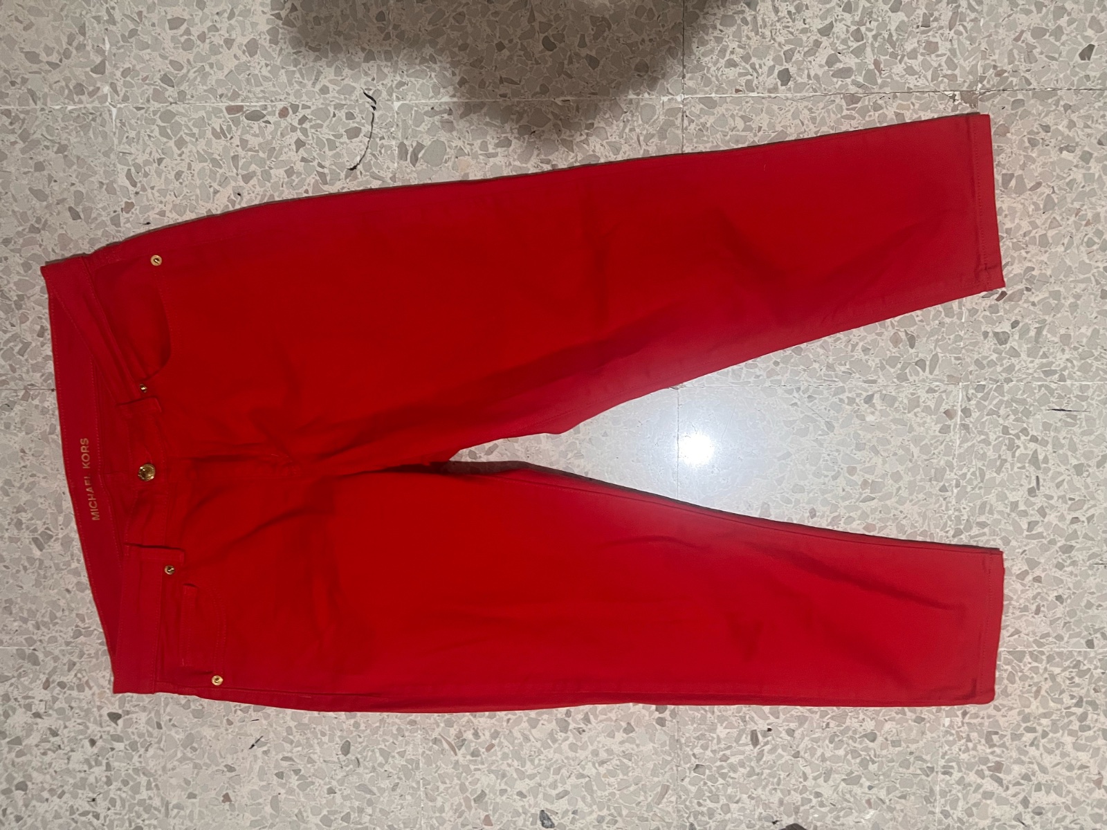 Pant a cheville MK rouge vif