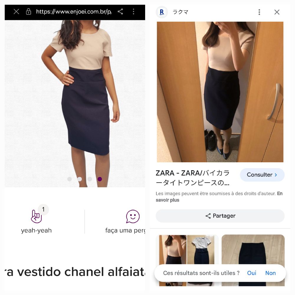 Robe zara neuf couleur nude et bleu nuit