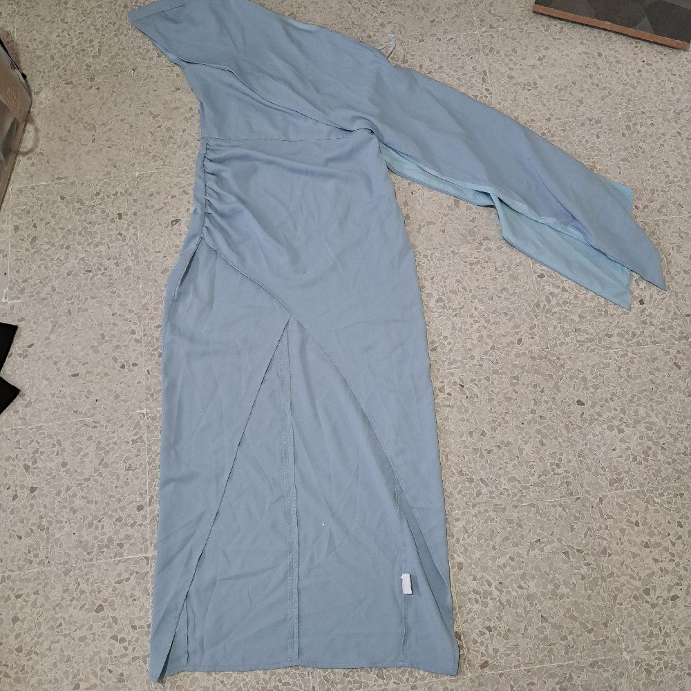 Robe satiné baby bleu