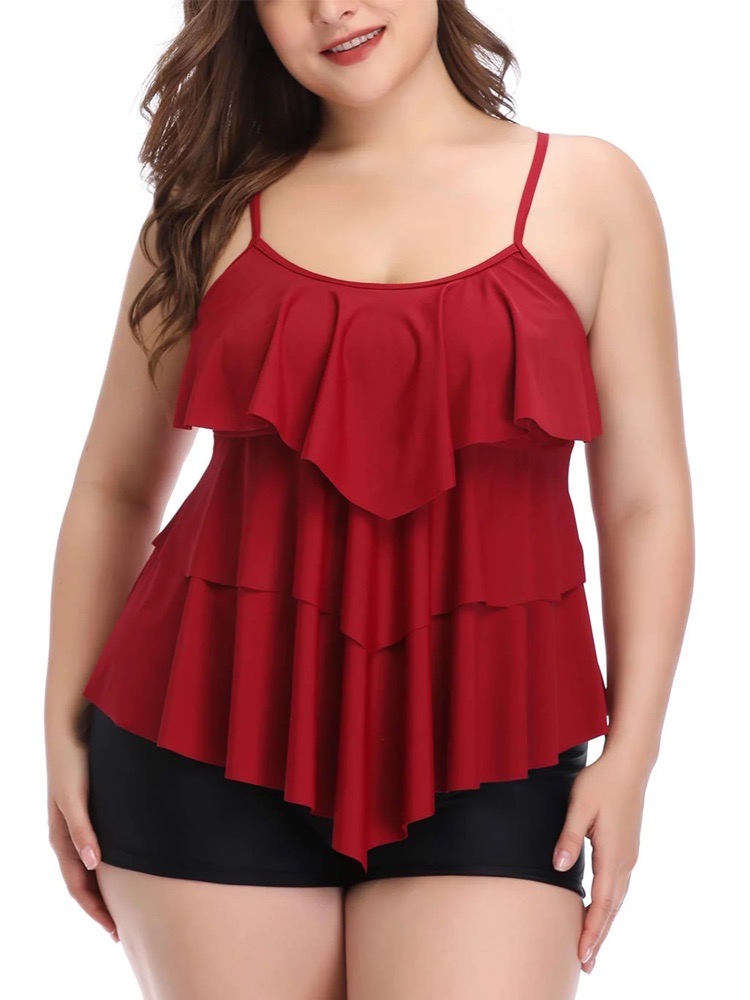 Haut rouge foncé
