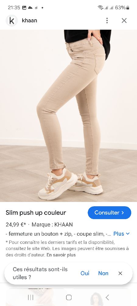 jean beige super taille haute  neuf 
