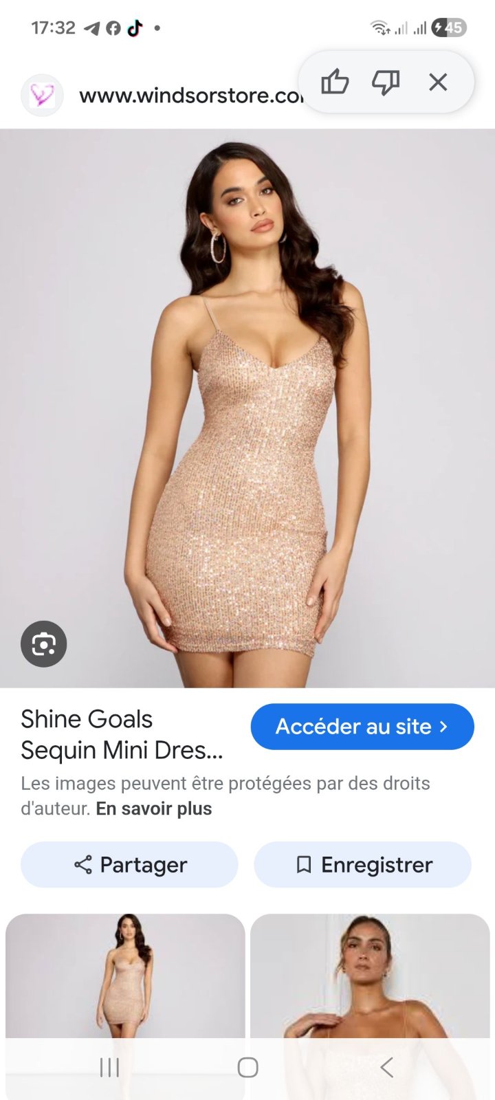 Robe neuf sequin