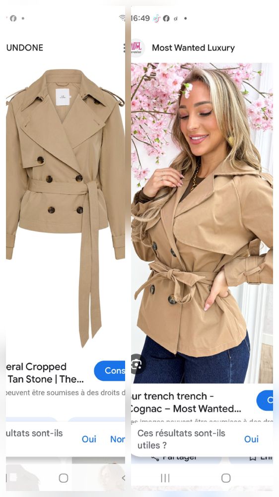 Trench court à la mode 