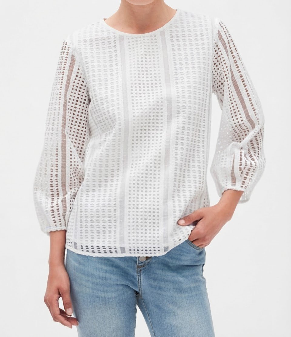 Blouse blanche banana republic 