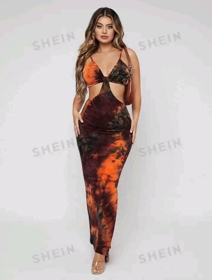 Robe maxi moulante tie & die 