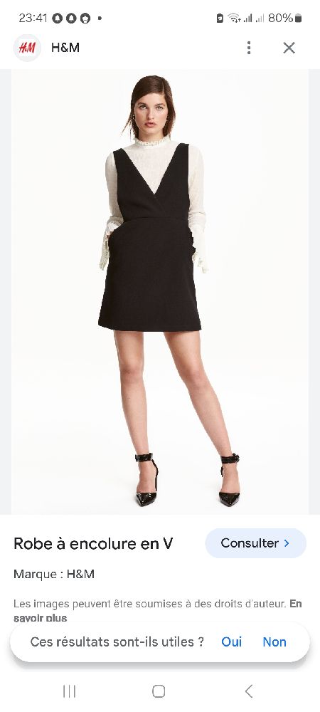 robe H&M a enclure en v taille 44