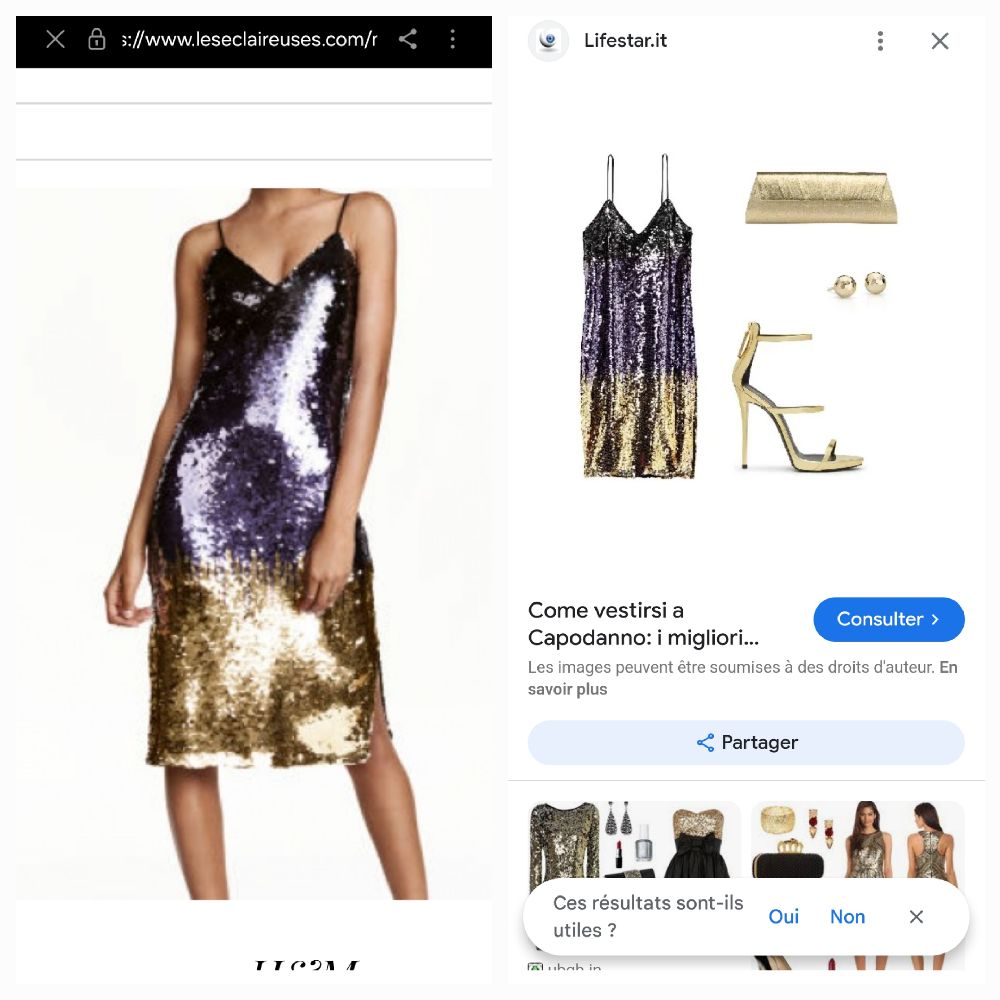 robe soirée en sequin neuve 