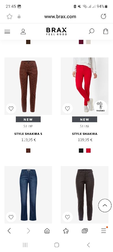 pantalon brax taille haute neuf