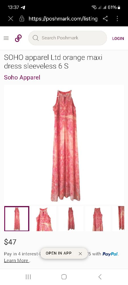 Robe soho maxi longue neuf