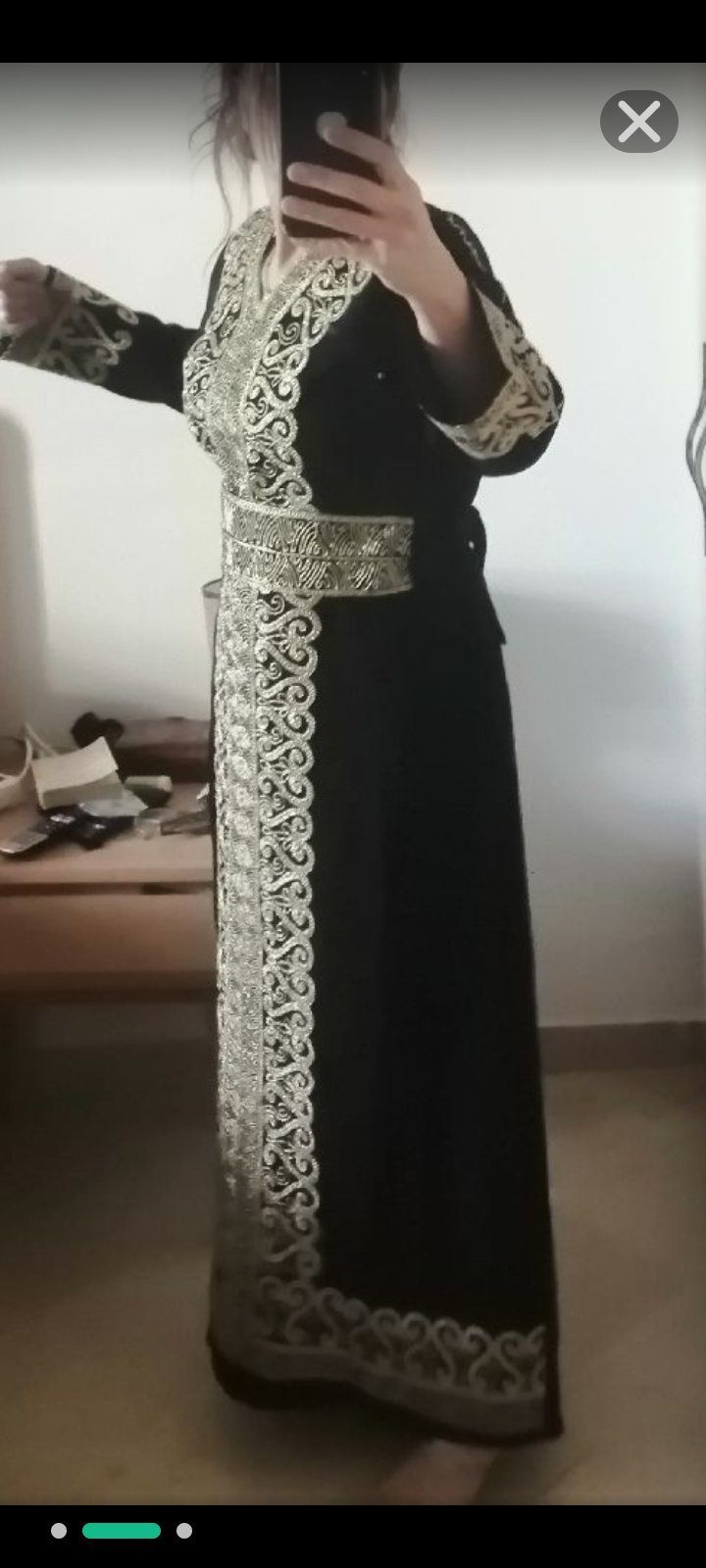Caftan syrien  M tres classe pour demi saison 