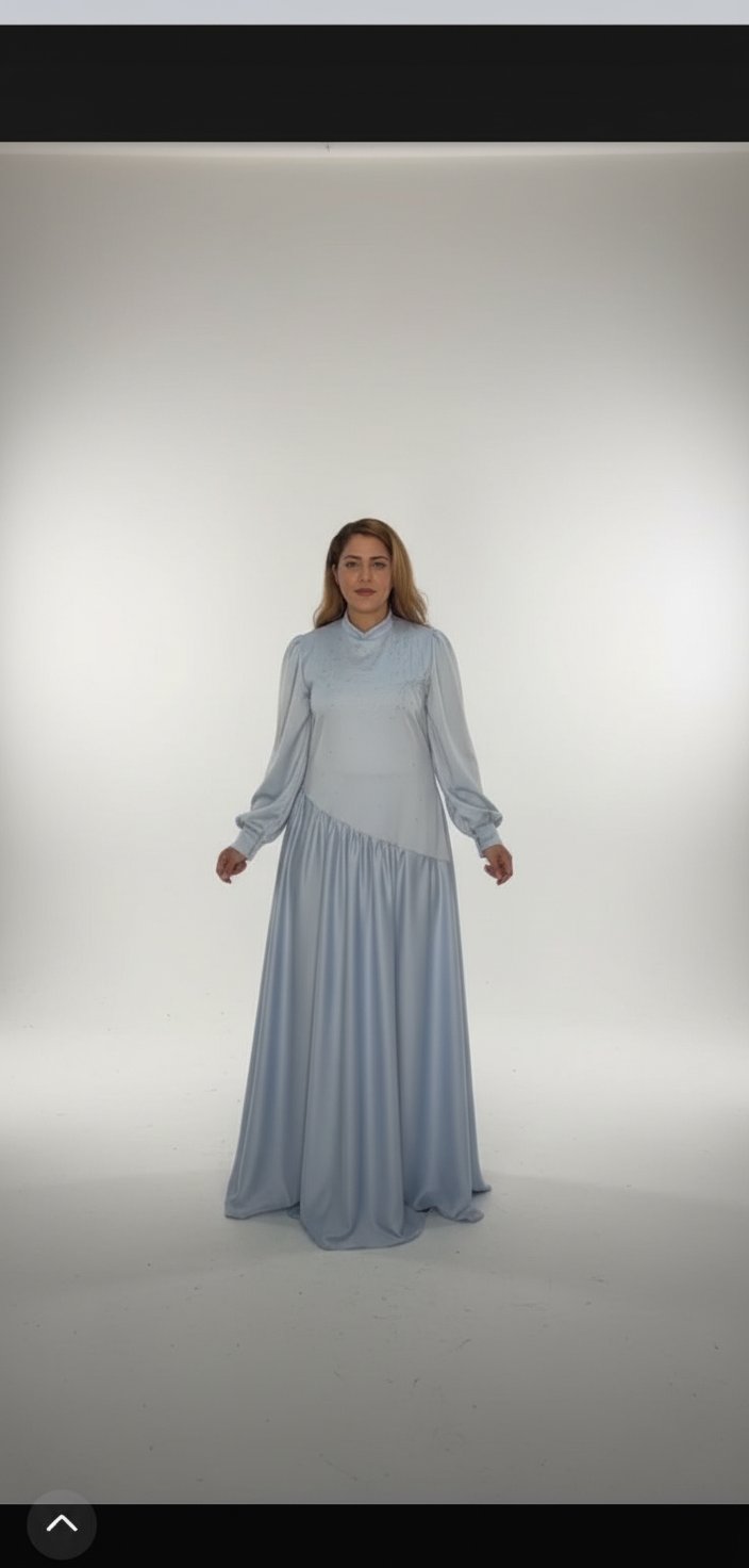 Robe soirée bleu ciel 