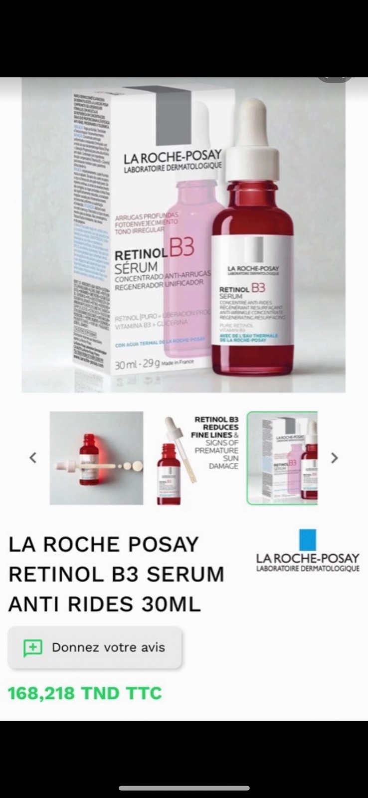 Serum b 3 la roche posay