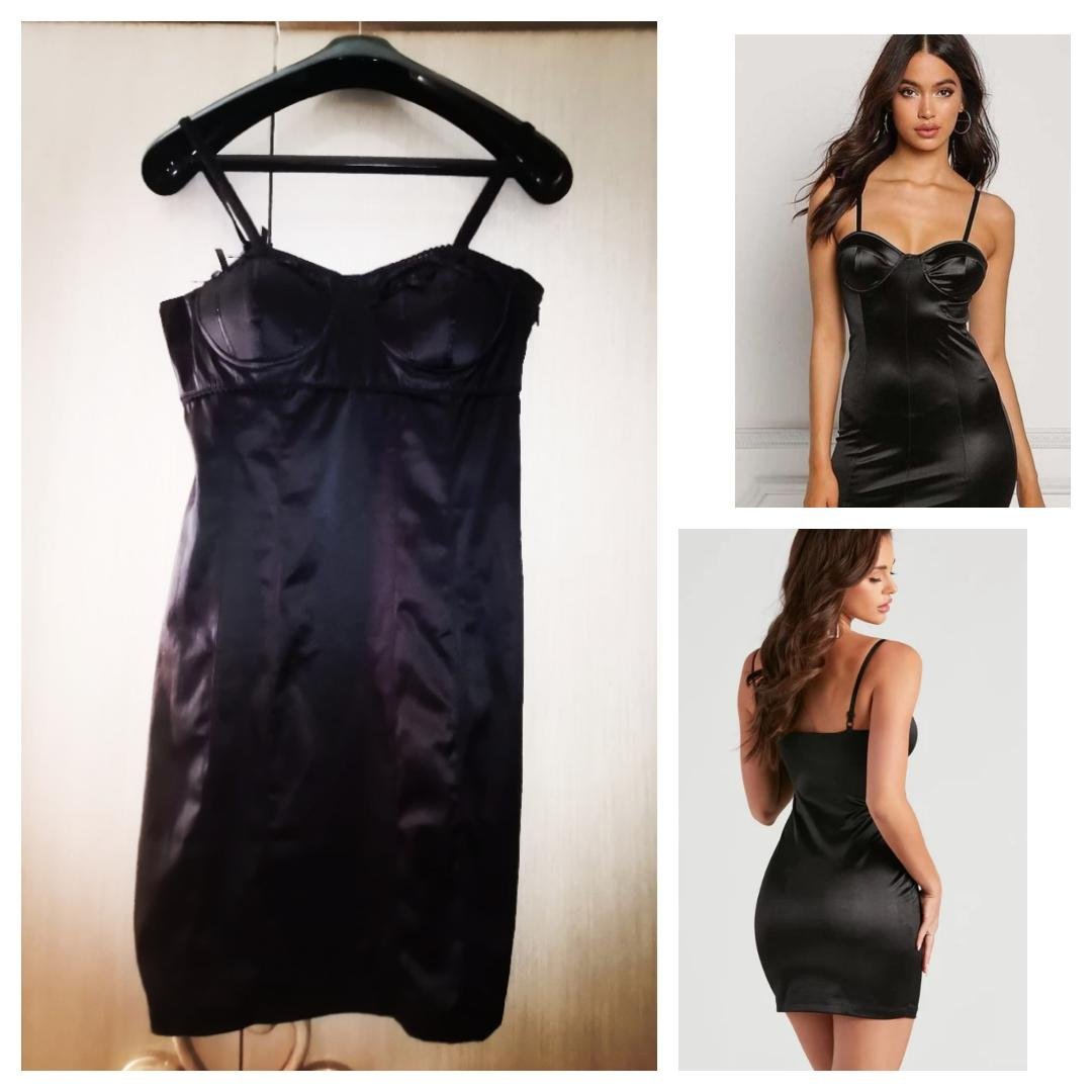Promo  ❤️ Mini-robe moulante effet cuir  neuf 