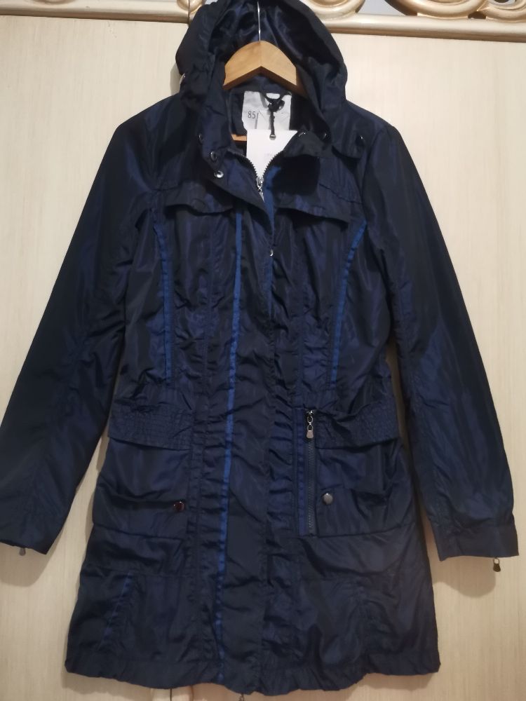  Promo ❤️ marine - imperméable léger zippée effet satiné tout neuf 