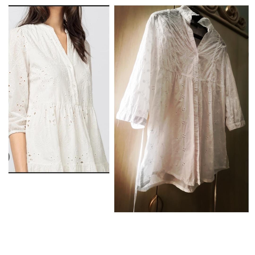  Promo❤️ Chemise LOVE LINESS  en broderie anglaise (prix réduit) 
