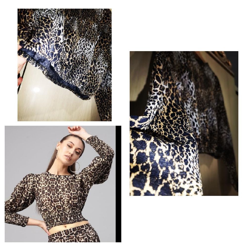  Zara Trafaluc Crop Top imprimé léopard prix réduit 