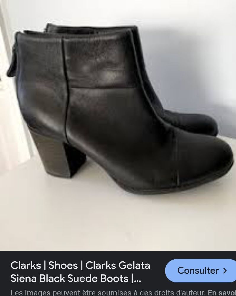 Bottine noir de la marque Clarks ❤️❤️❤️