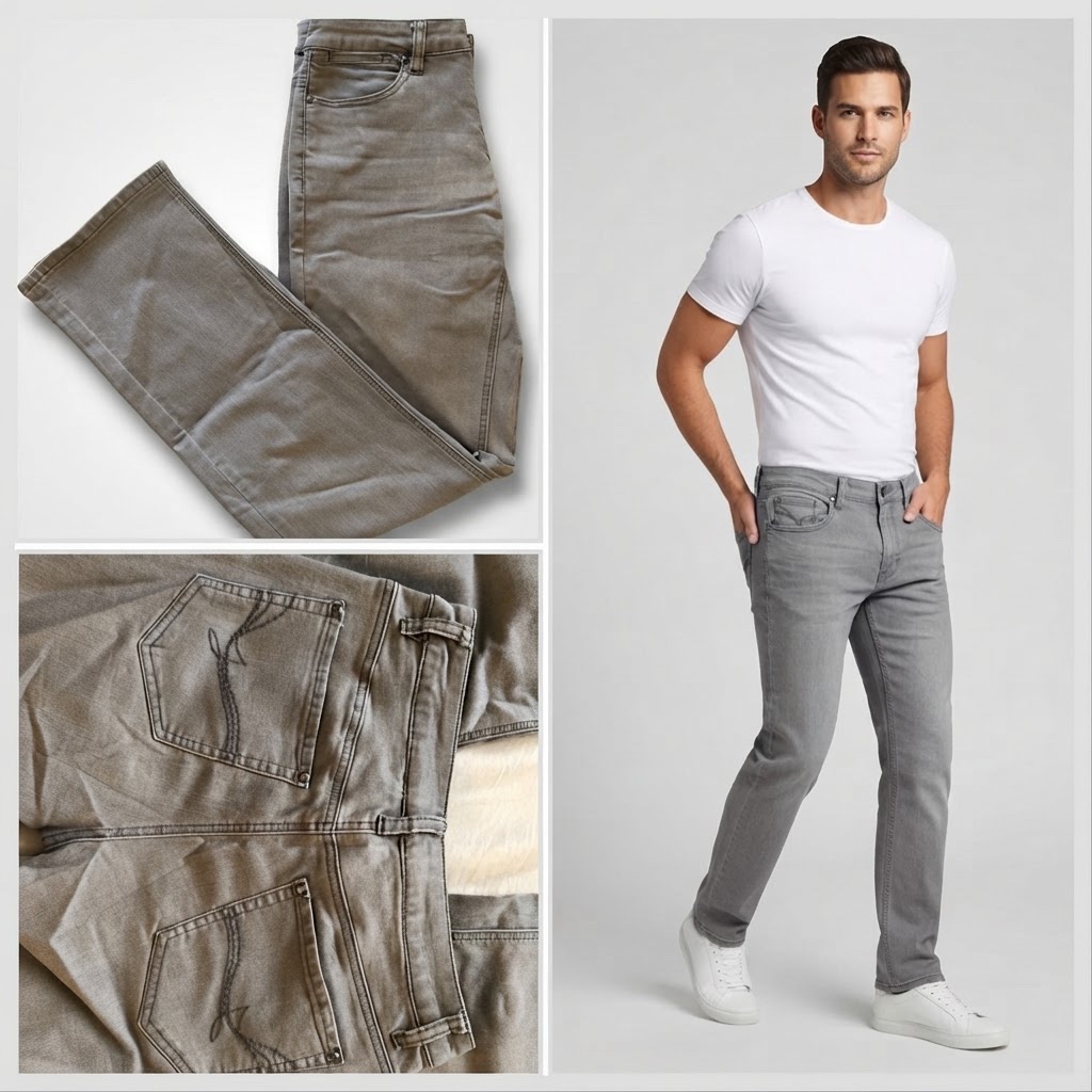 Pantalon Jean SANATA gris 