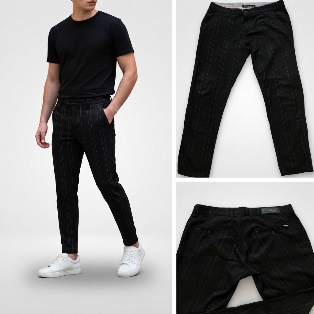 Pantalon Slim Noir — ZANA TIME