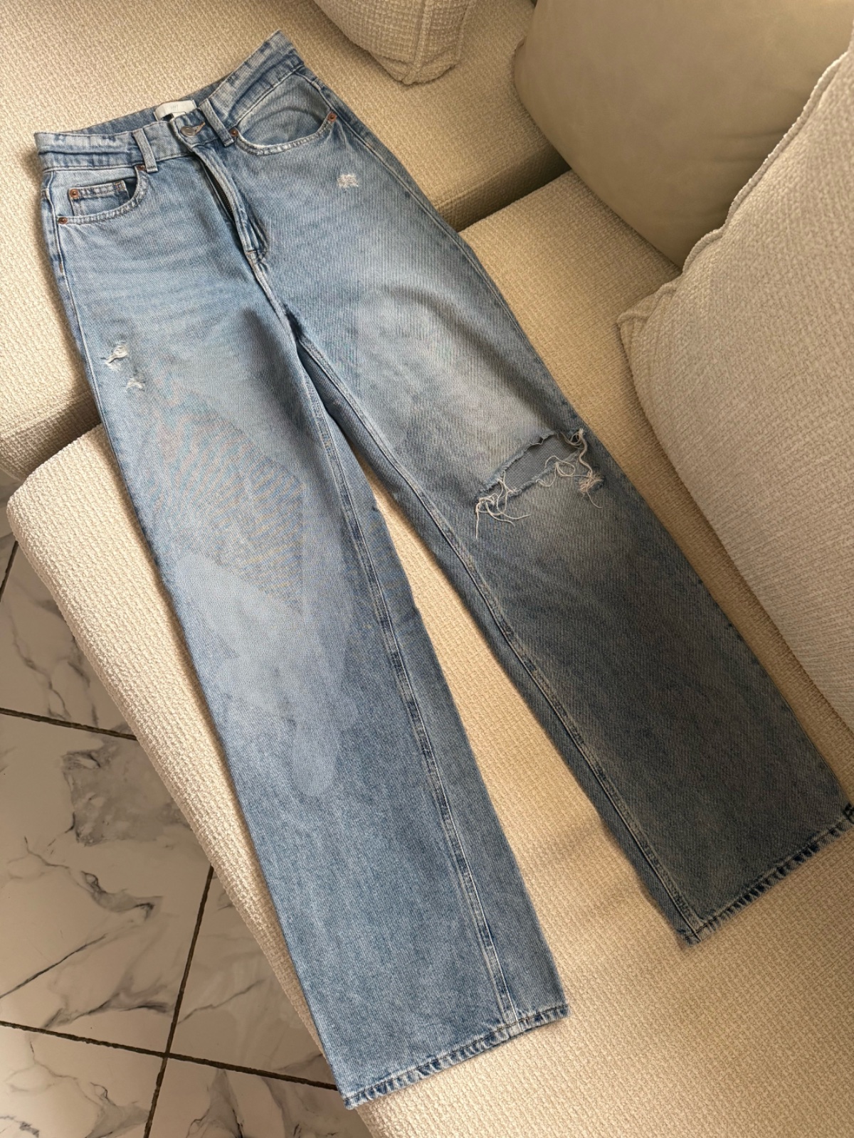 Pantalon jean large
