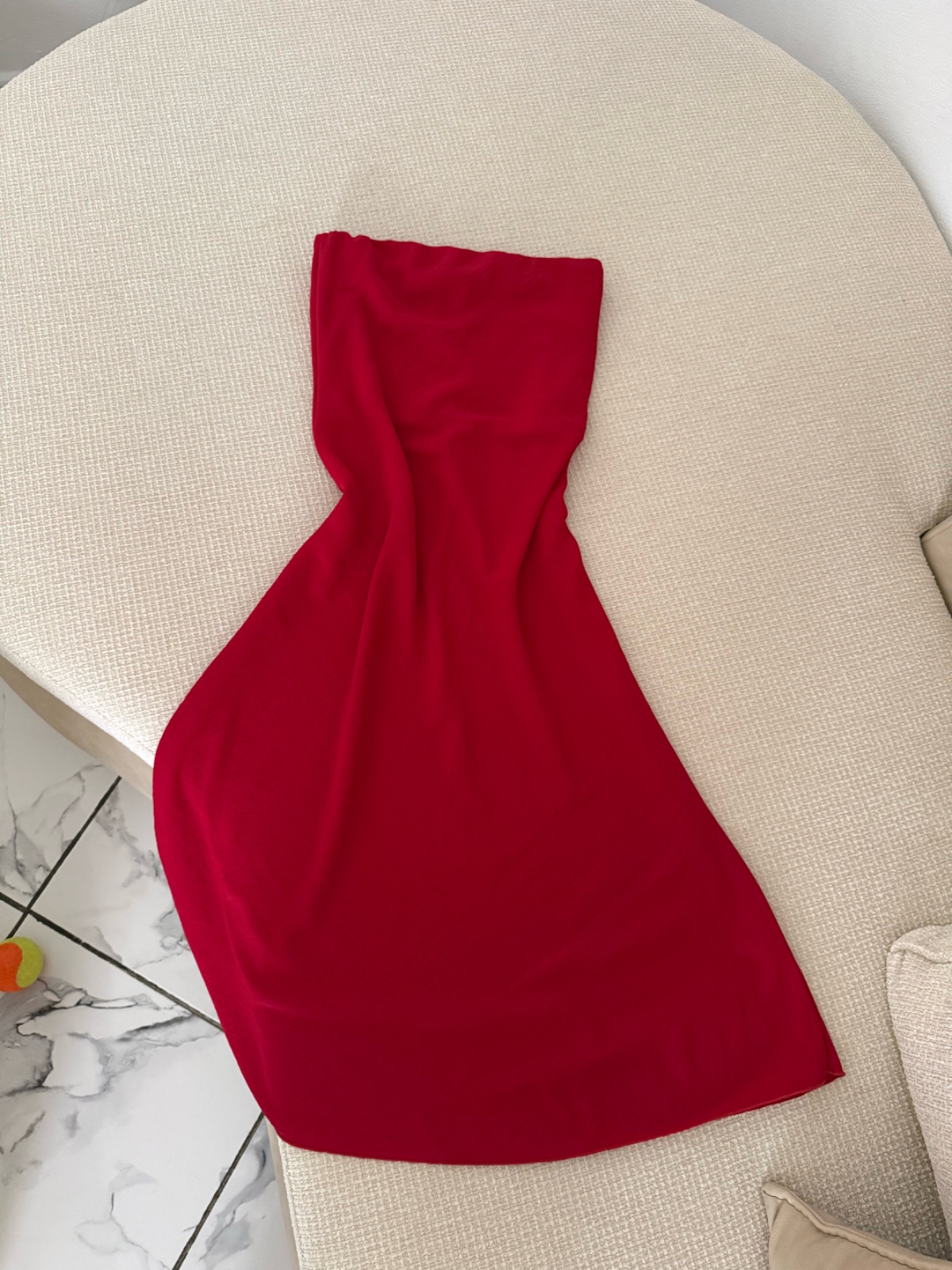 Robe bustier rouge