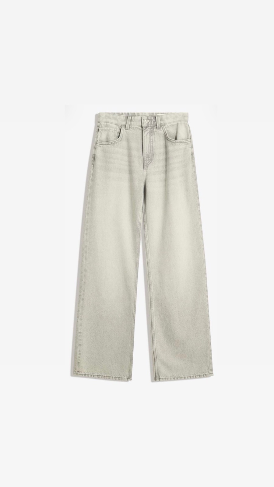 Bershka Jeans wide leg straight taille haut 