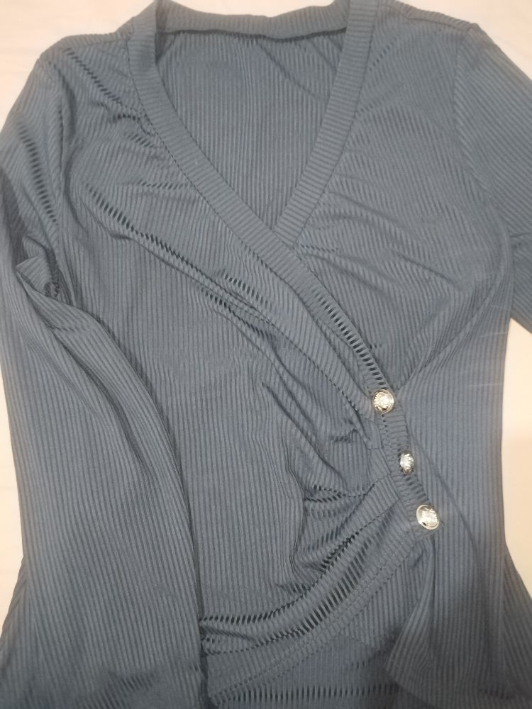 Pull shein curve gris