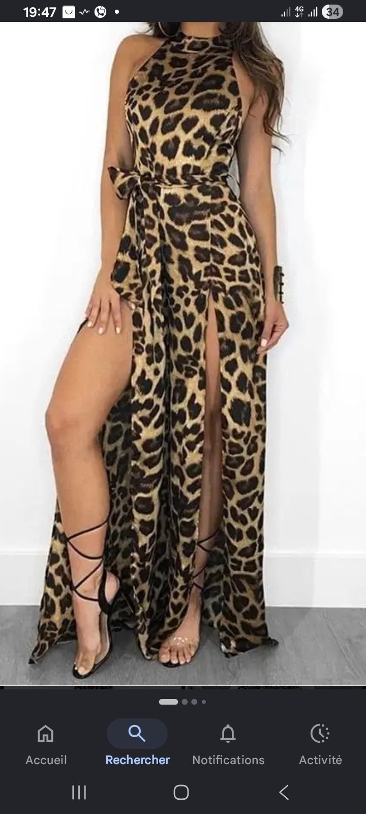 Combinaison femme léopard taille M