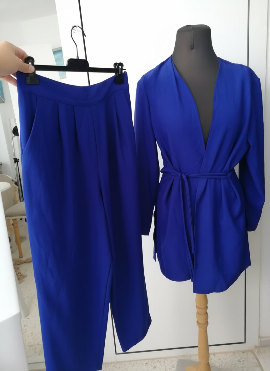 Set tendance en bleu taille 42