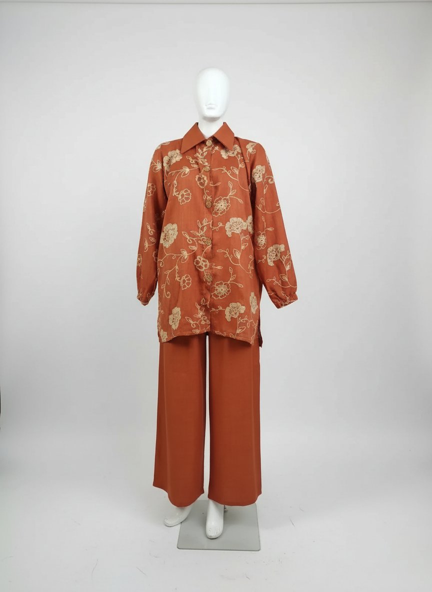 Set 9amraya jdida Bakou kolha 9amraya chemise matrouza bel 5it mehich imprimé 