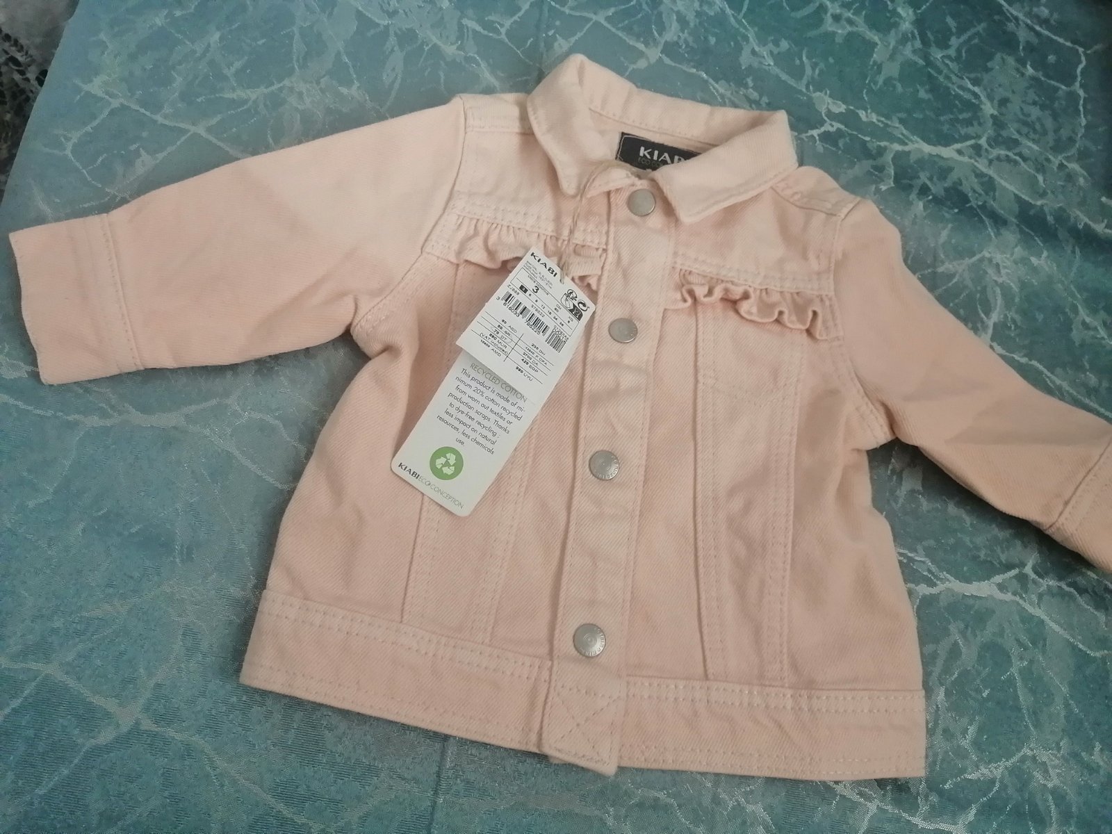Veste kiabi bébé en djean saumon 