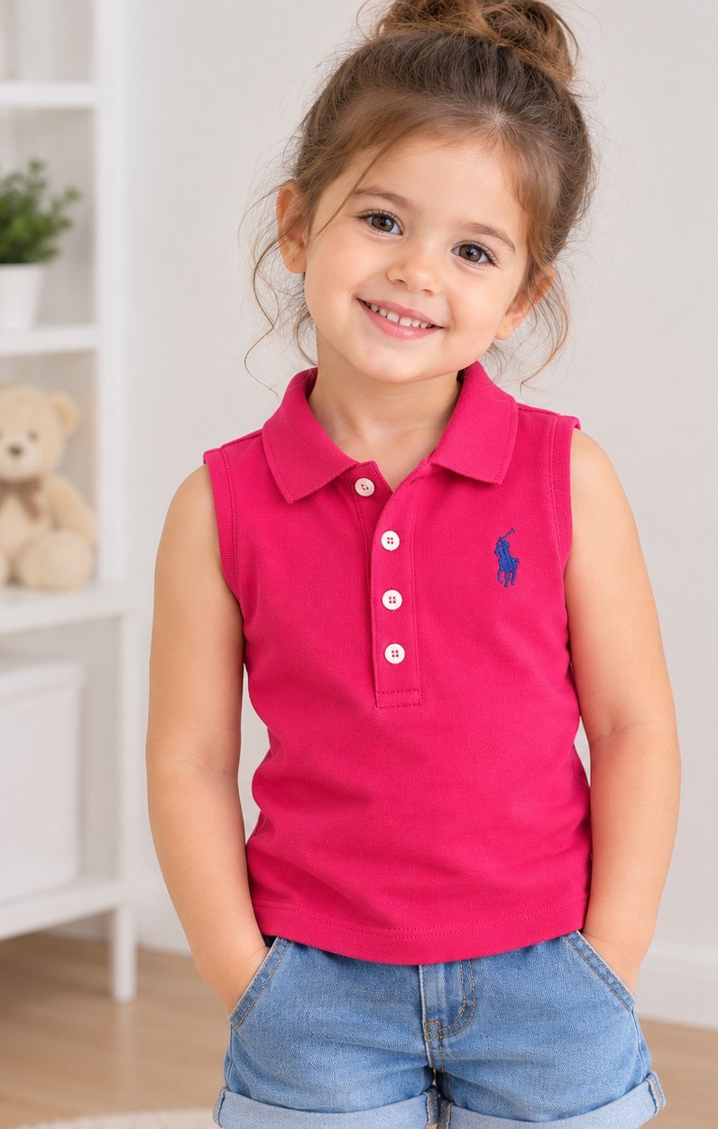 Polo sans manches Ralph Lauren pour fille – 3 ans 💗