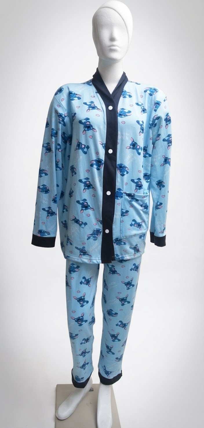 Pyjama stitch en coton mbatna men de5el