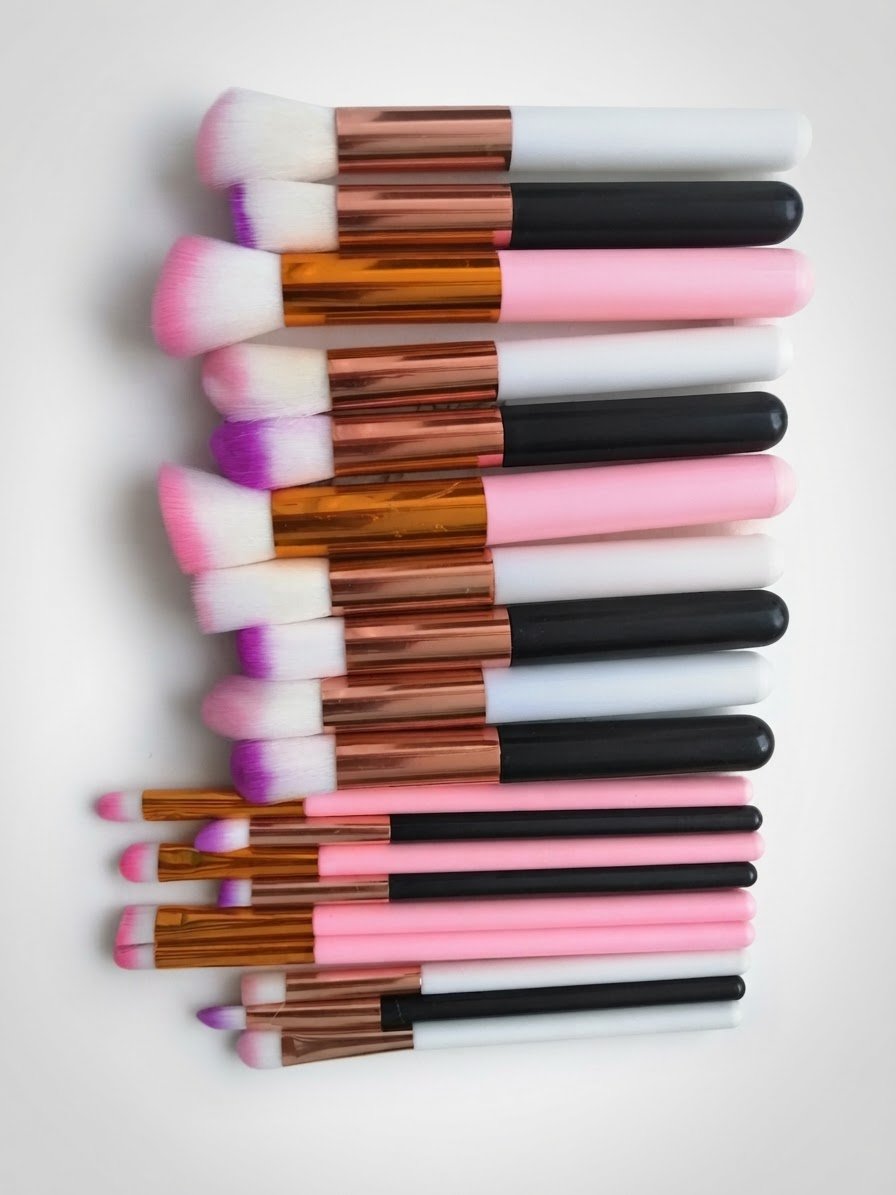 Pack de 19 pinceaux maquillage multifonctions 