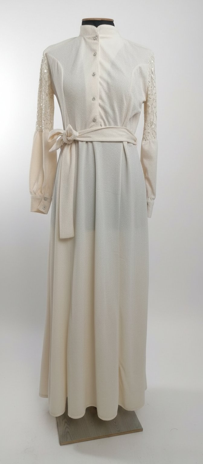 Robe soirée pailleté saumon clair 