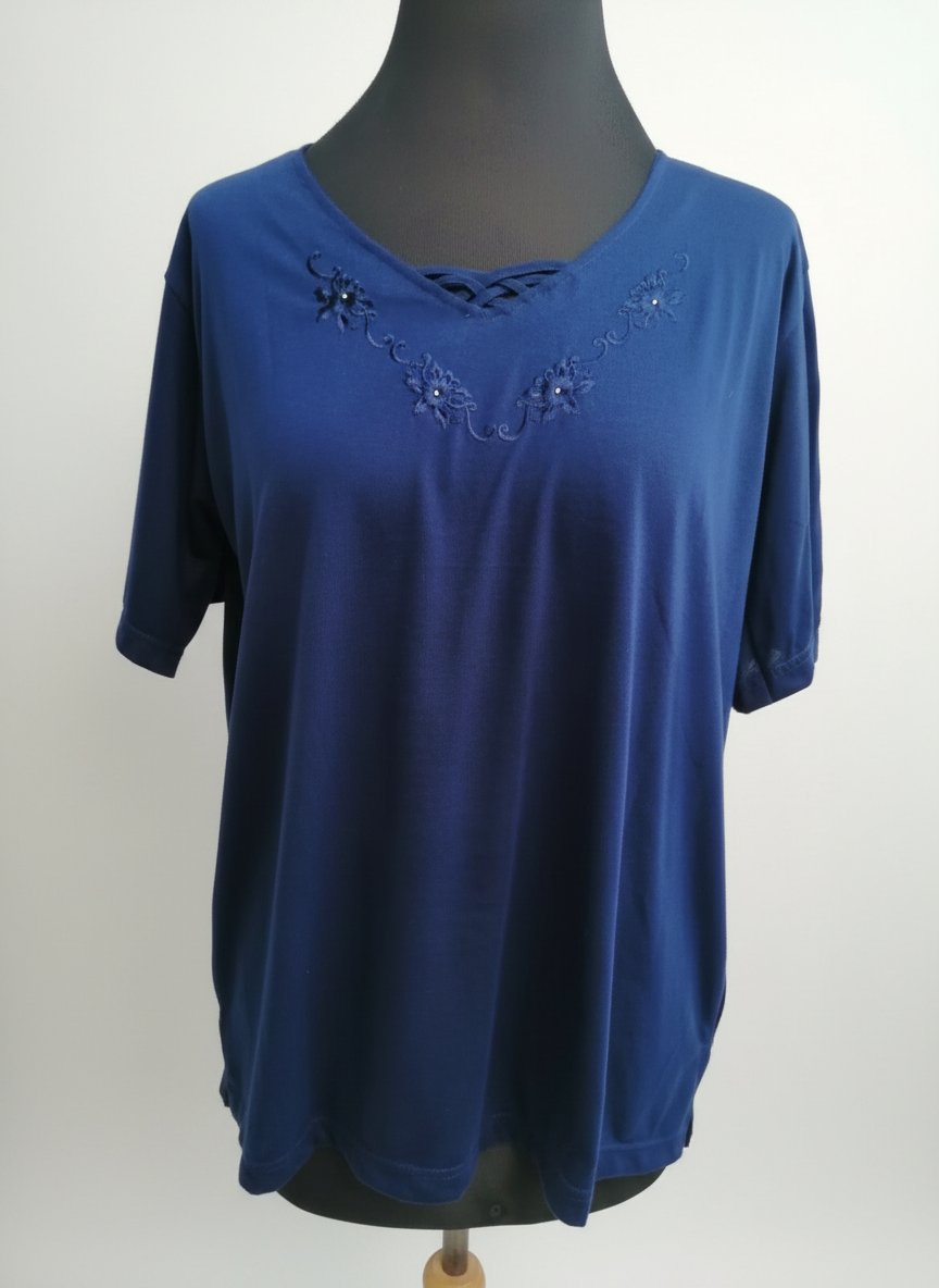 Pull coton bleu nuit neuf avec étiquette 