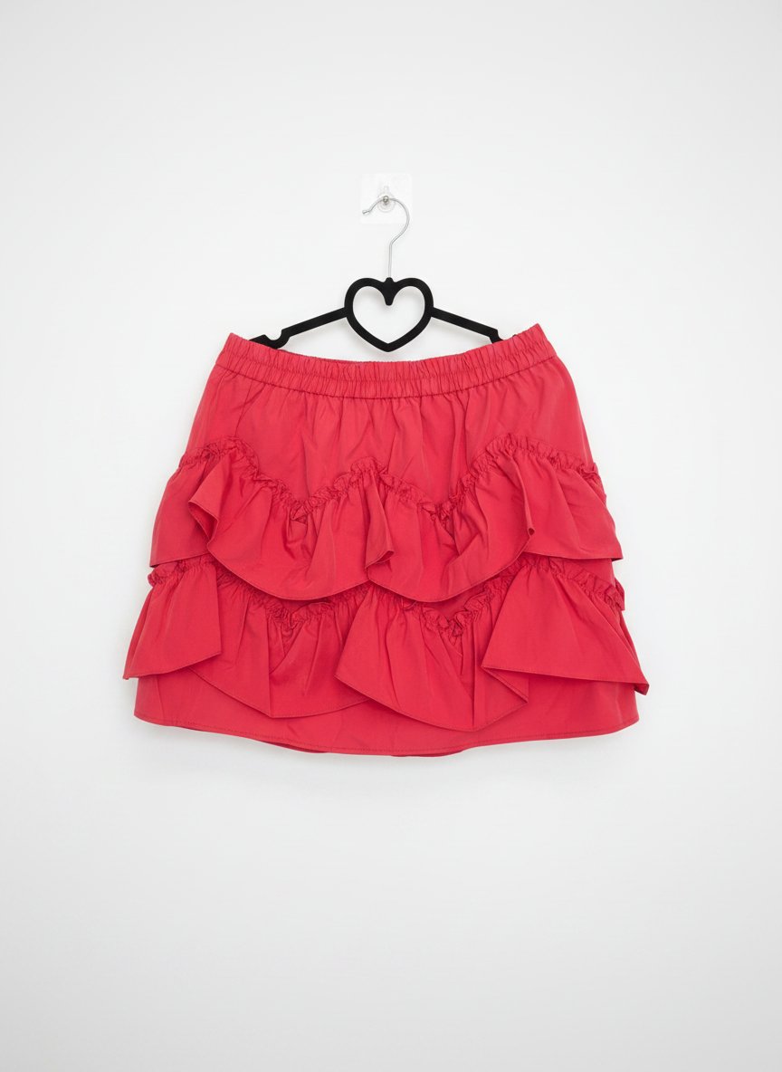 Jupe rose à volants Topshop 