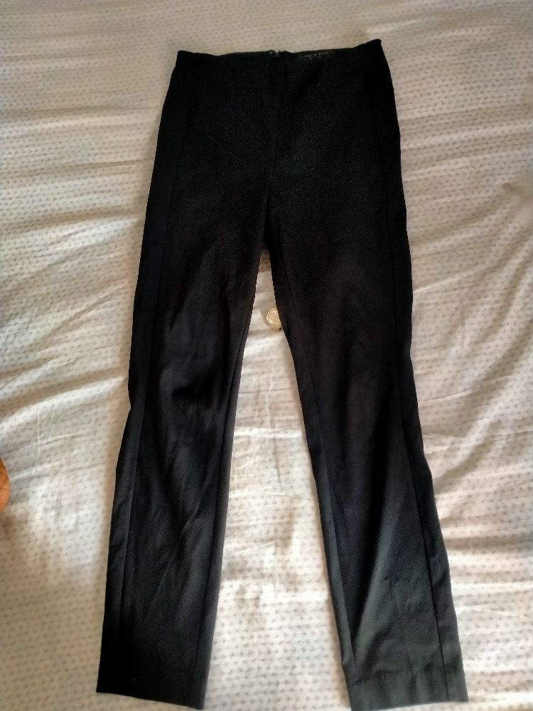 Pantalon élastiqué taille haute fermeture men teli taille s/m