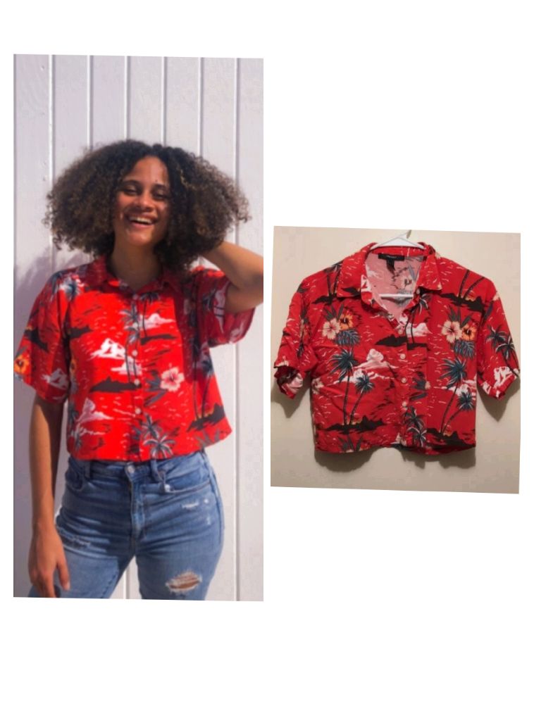 Crop top Hawaï ample Marque forever taille L w tlabes s/m