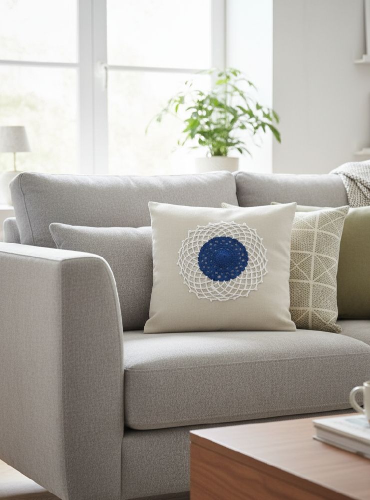 Lot de 2 couvres coussin Handmade pour le crochet de la marque gizhome