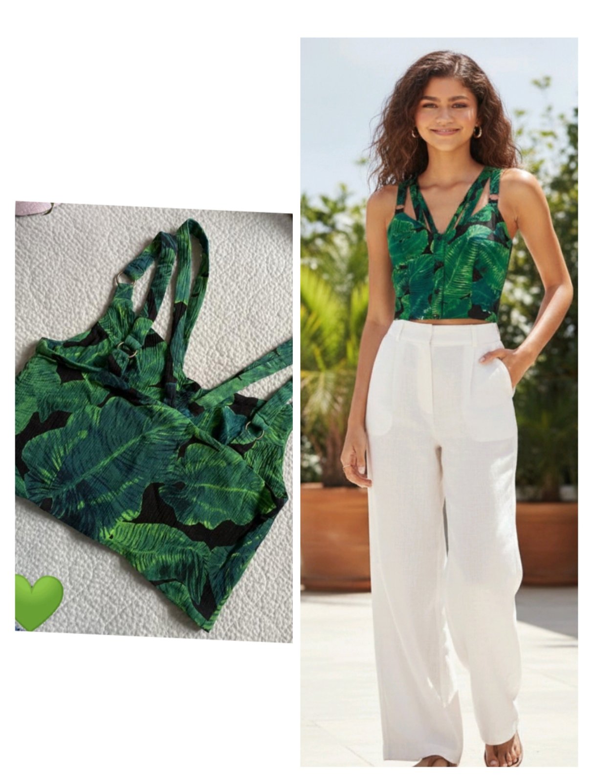 Crop Top fleury 💚💚 taille 36 