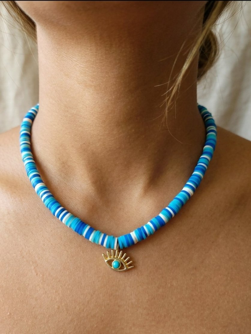 Collier صيافي 🤍💙💙🤍💙 صنع يدوي