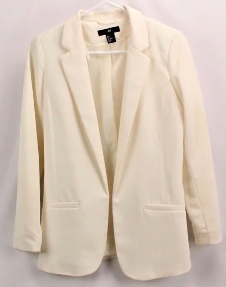 Blazer H&M blanc casse 