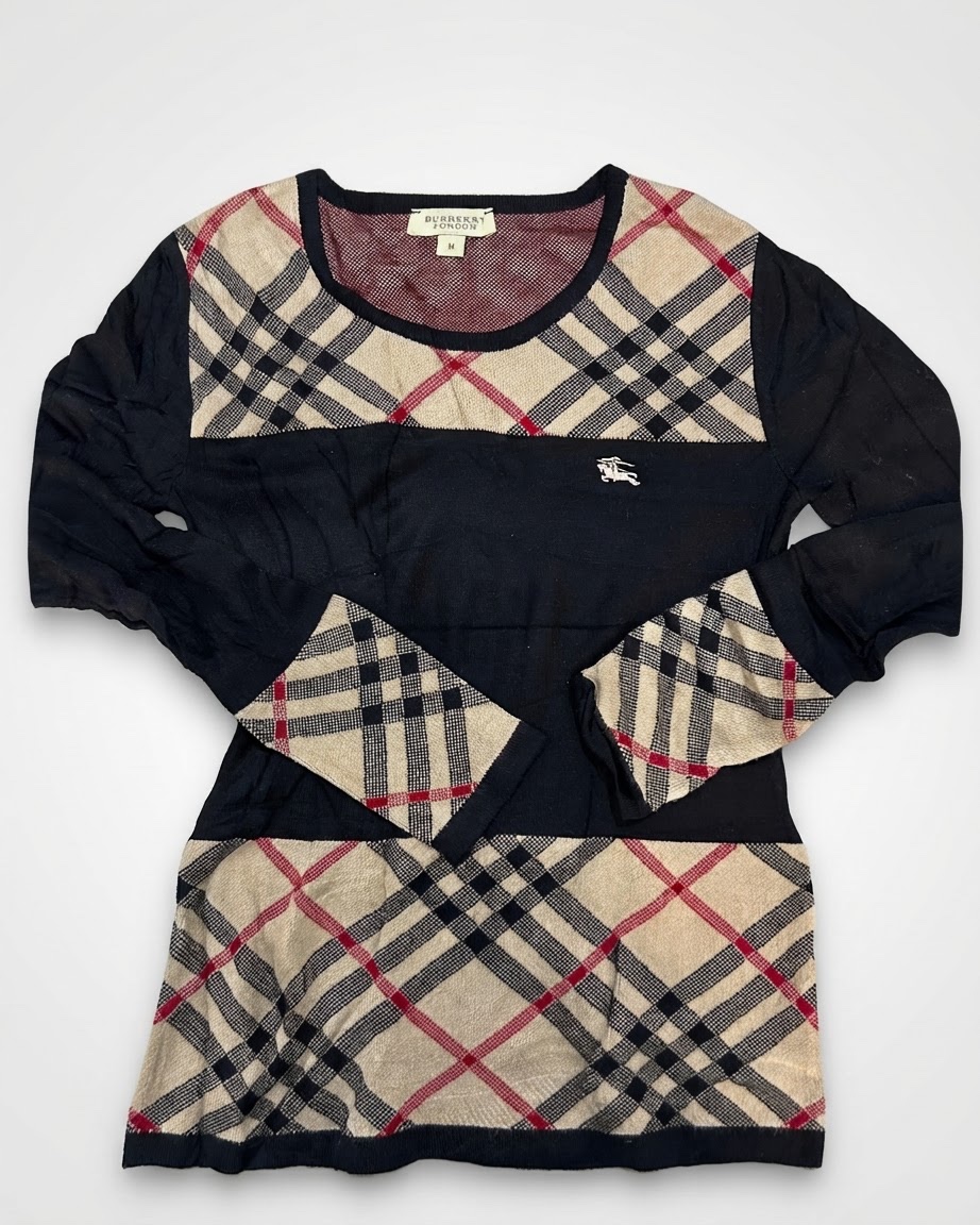 Pull ou haut à manches longues noir de la marque Burberry London