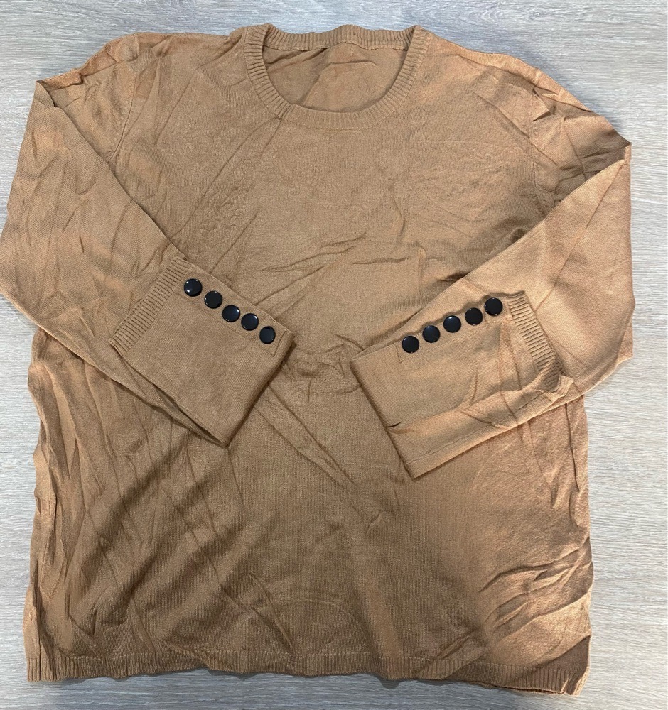  pull-over Fransa FRBESMOCK mélangé brun tabac Etat Neuf taille (M/L)